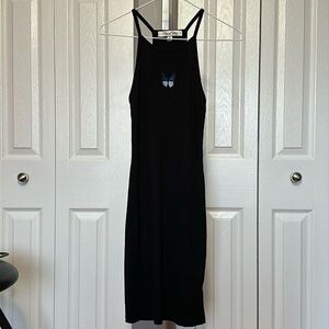 Vine and Valley black butterfly dress